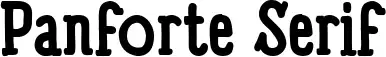 Panforte Serif