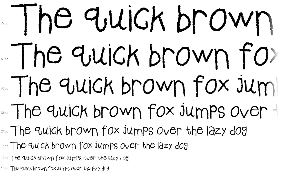 Pastelfontfont waterfall