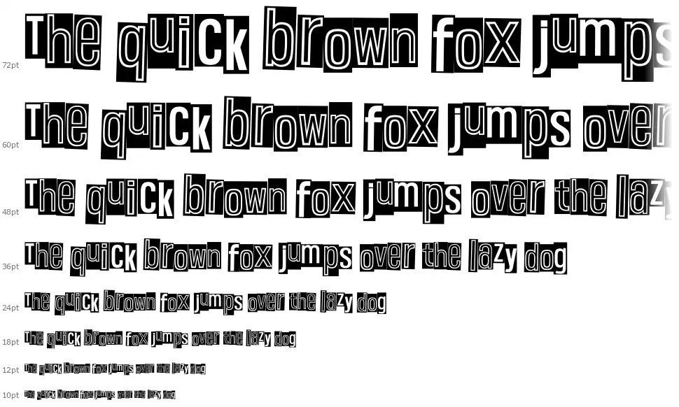 Pink Yellow Blackfont waterfall