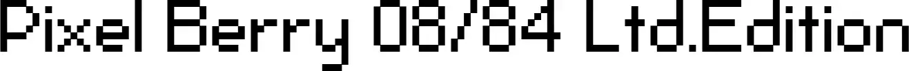 Pixel Berry 08/84 Ltd.Edition