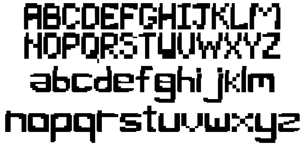 Pixel Bugfont specimens