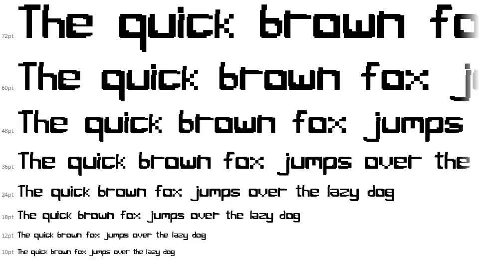 Pixel Bugfont waterfall