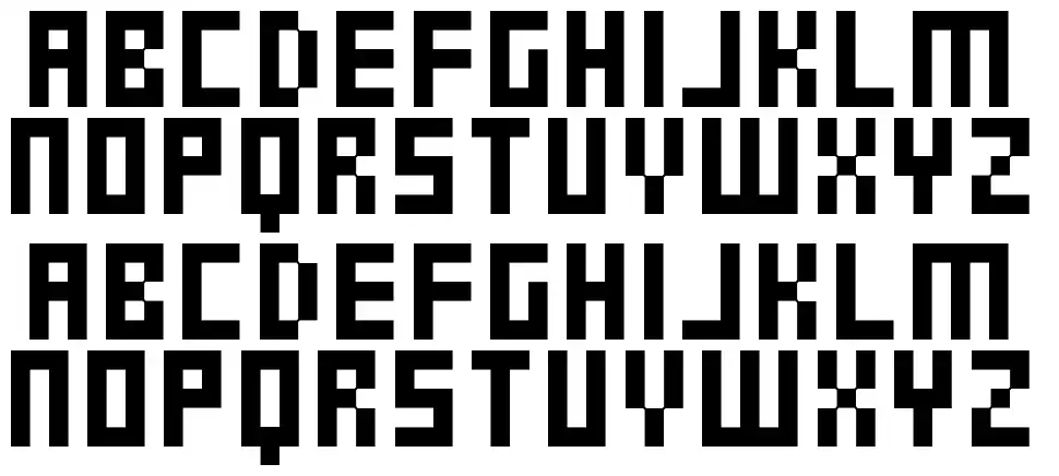 Pixel Gosubfont specimens