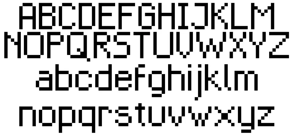 Pixolletta 8pxfont specimens