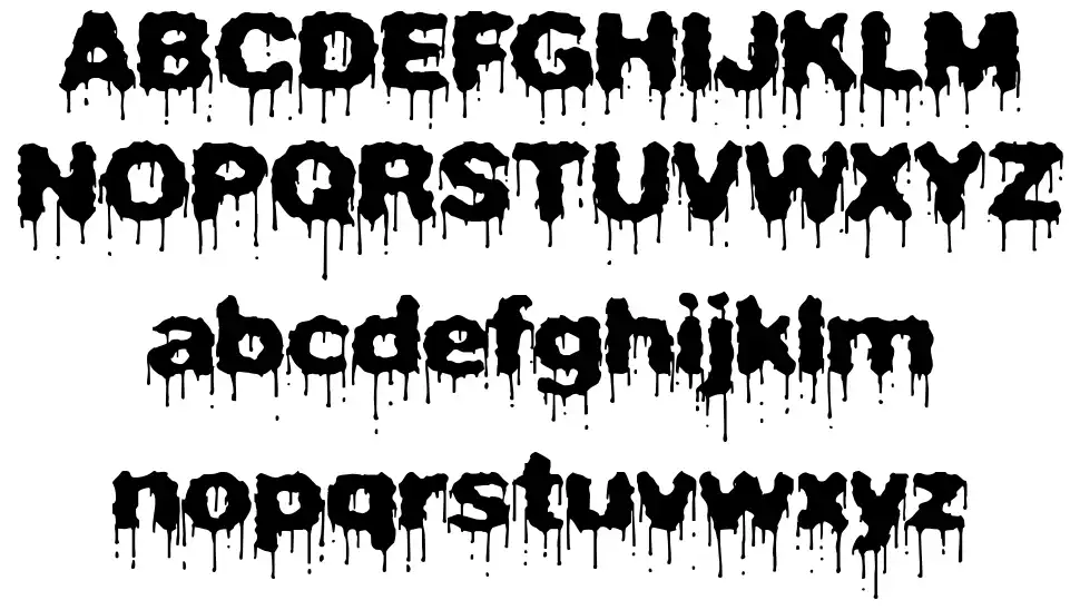 Plasma Drip BRKfont specimens