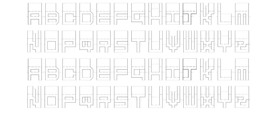 Pop Up Esemplari Pop Upfont specimens