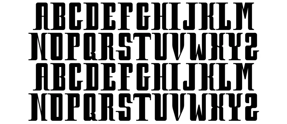 Prohibitionfont specimens