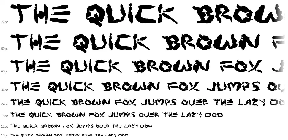 Protoplasmfont waterfall