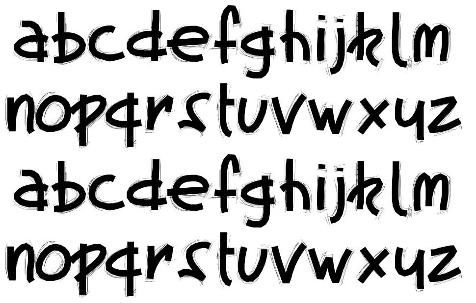 PW Fatscratchfont specimens