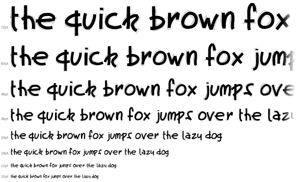 PW Fatscratchfont waterfall