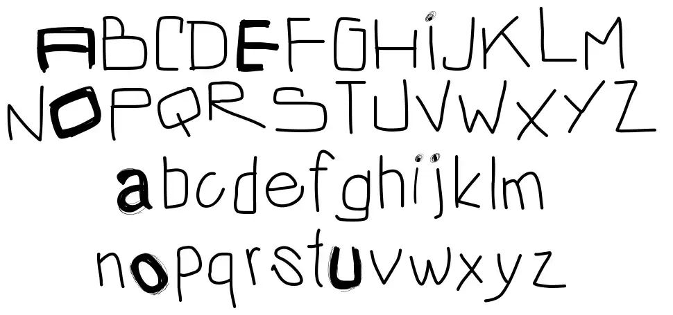 PW Irregular 2font specimens