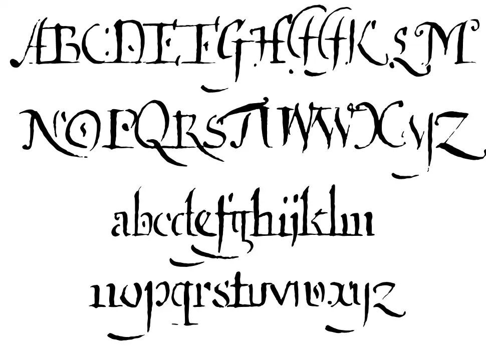 Qartagrafyfont specimens