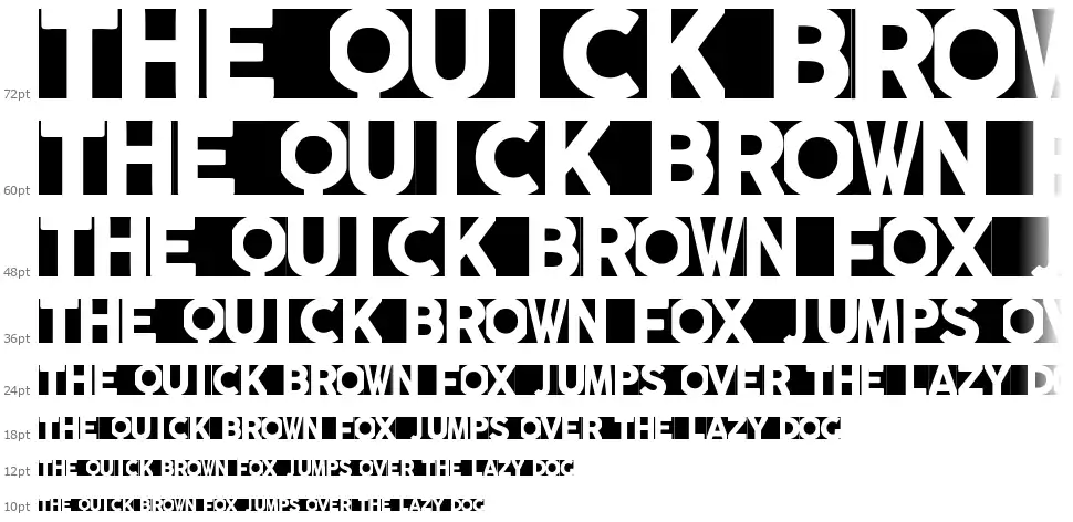 Radicalblockfont waterfall