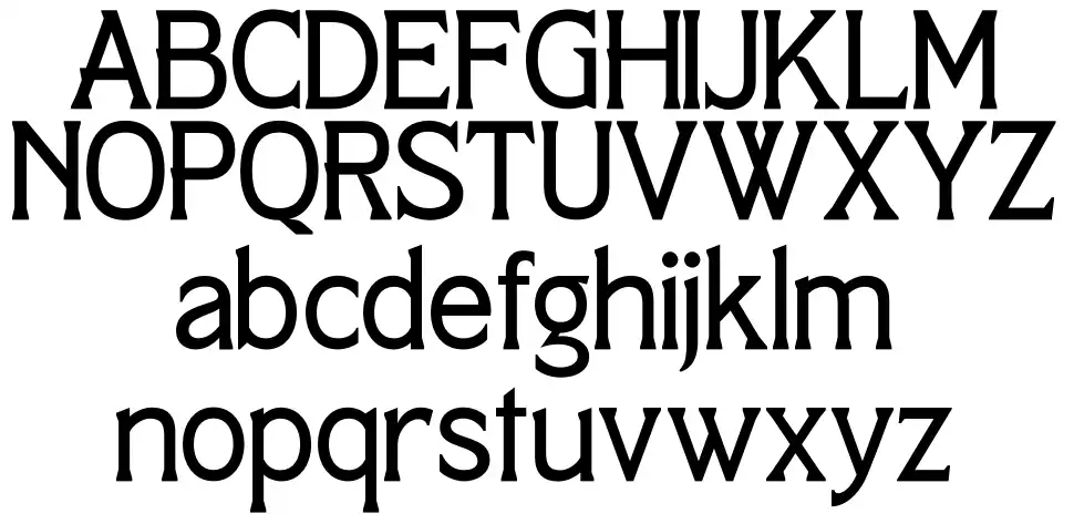 Raider Knightfont specimens
