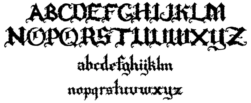 Rapscallionfont specimens