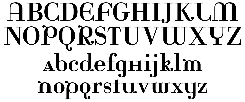 Rina-Regularfont specimens