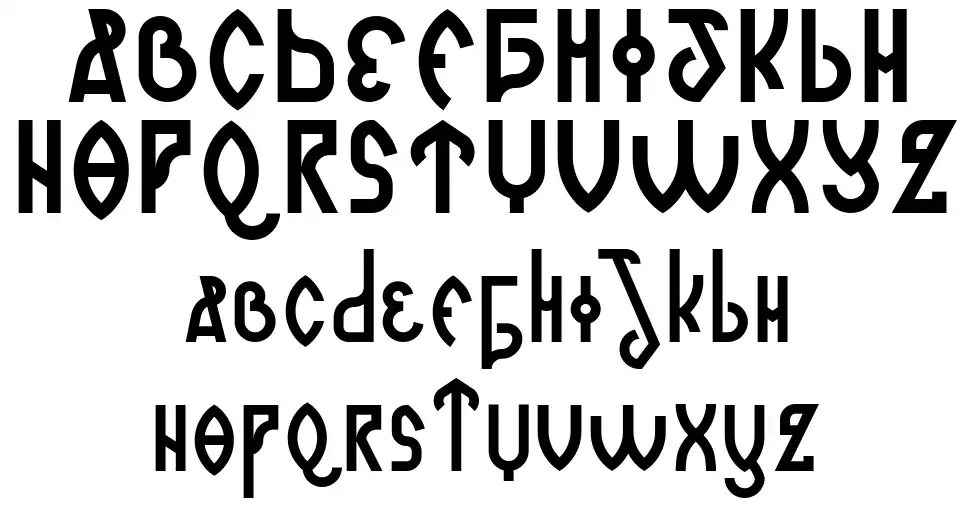Romanjofont specimens