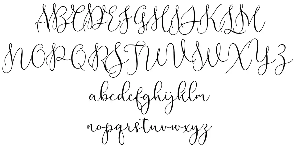 Rottarity Femininefont specimens