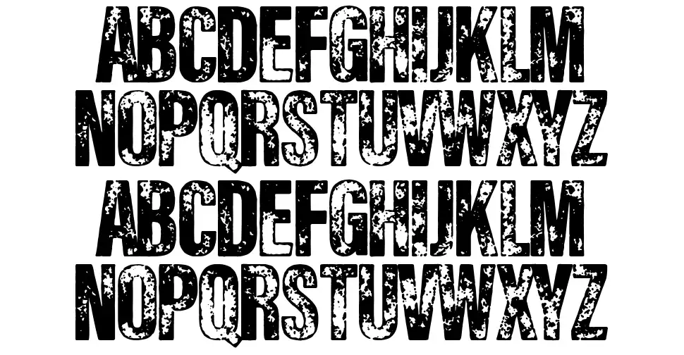 Rough Cityfont specimens
