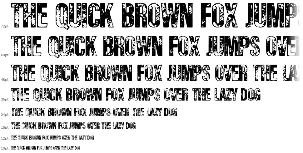 Rough Cityfont waterfall