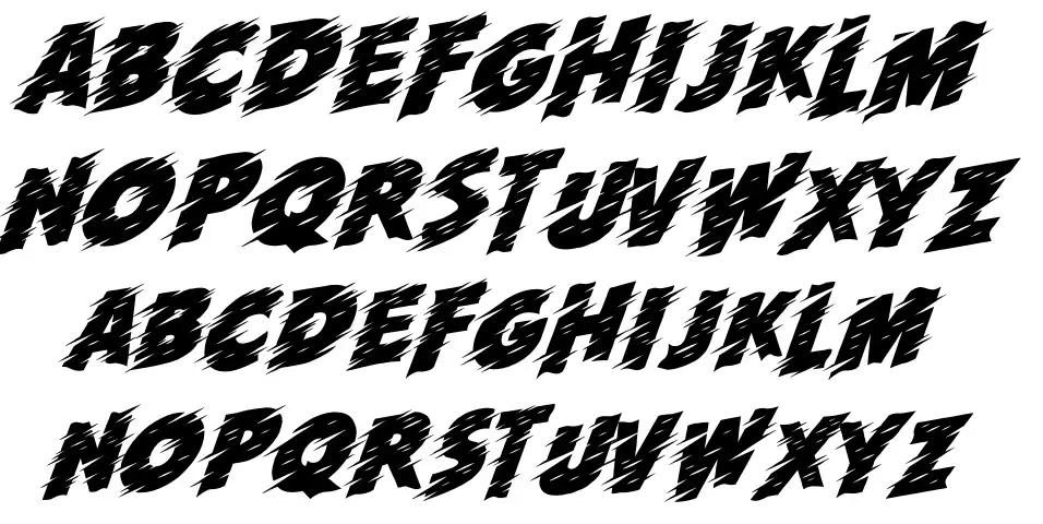 Run Esemplari Runfont specimens