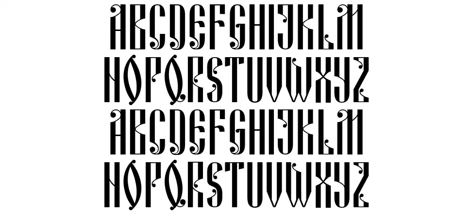 Russian Landfont specimens