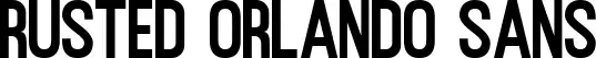 Rusted Orlando Sans