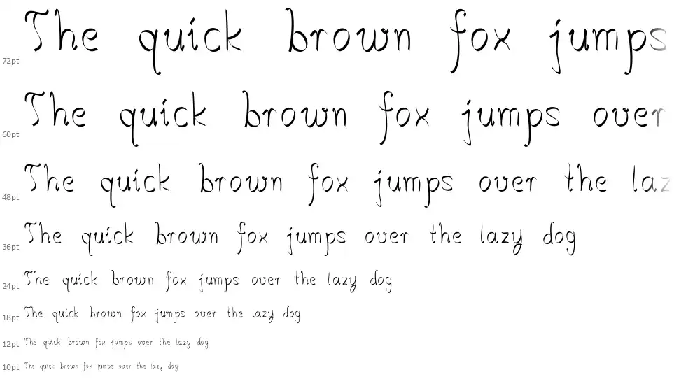Salkin Handschriftfont waterfall