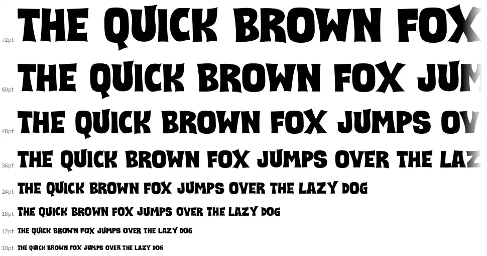 Scary And Spicyfont waterfall