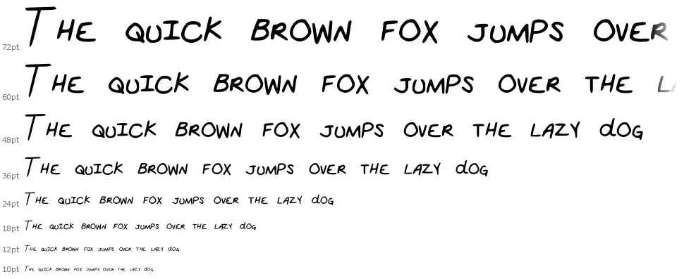 School Workfont waterfall