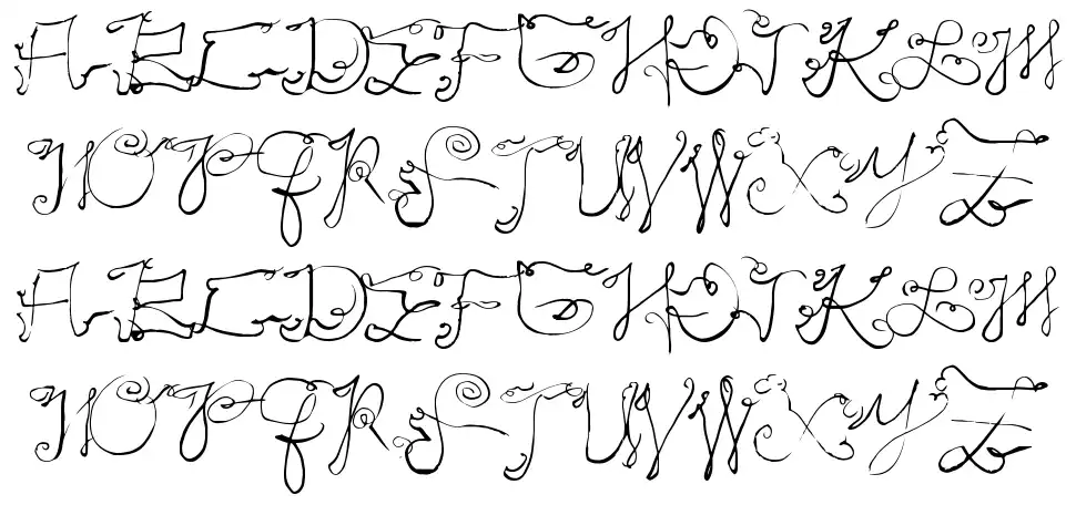 Scripty Capsfont specimens