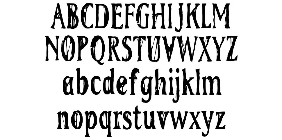 SD Haunted Housefont specimens