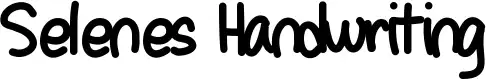 Selenes Handwriting