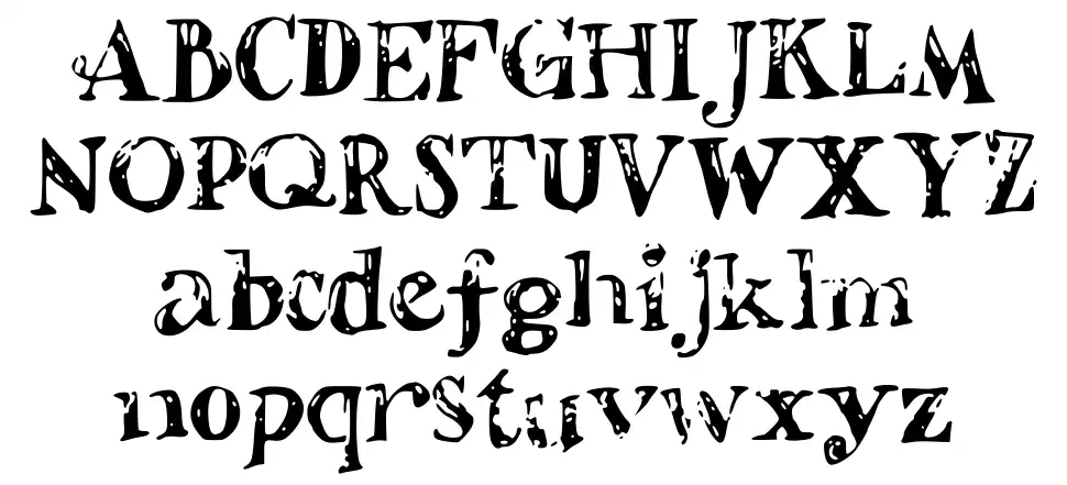 Shaded Lettersfont specimens