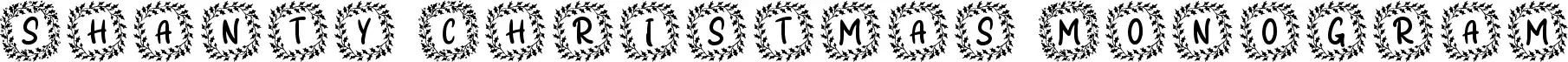 Shanty Christmas Monogram