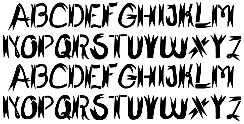 Shark Fighterfont specimens