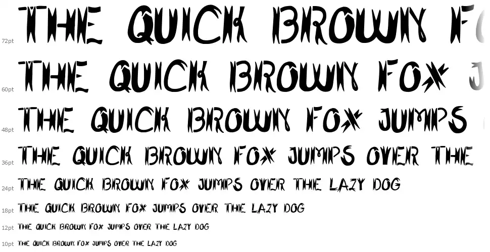 Shark Fighterfont waterfall