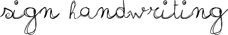 Sign Handwriting