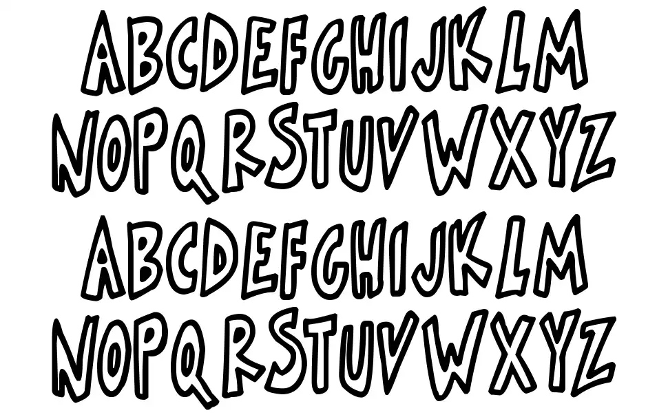 Skinnymalinkfont specimens