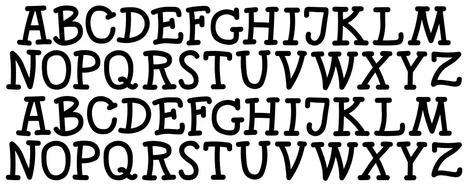 Skittlefont specimens