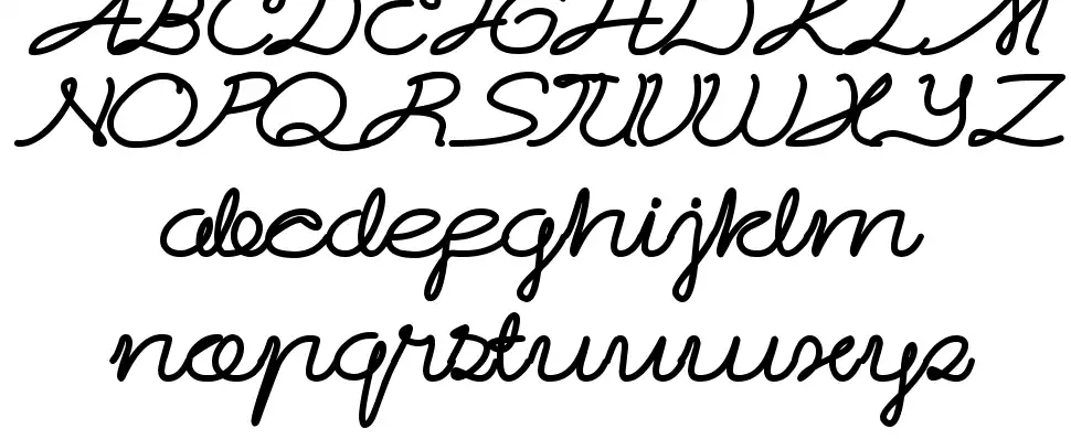 Sky linerfont specimens