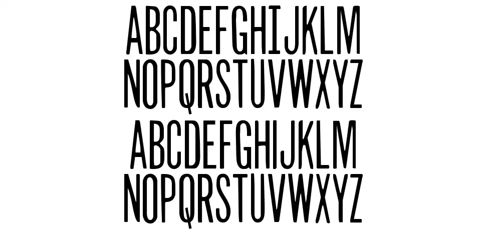 Slasher Filmfont specimens