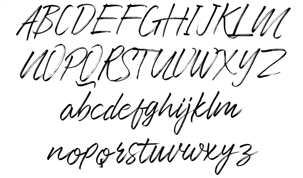 Slimpickfont specimens