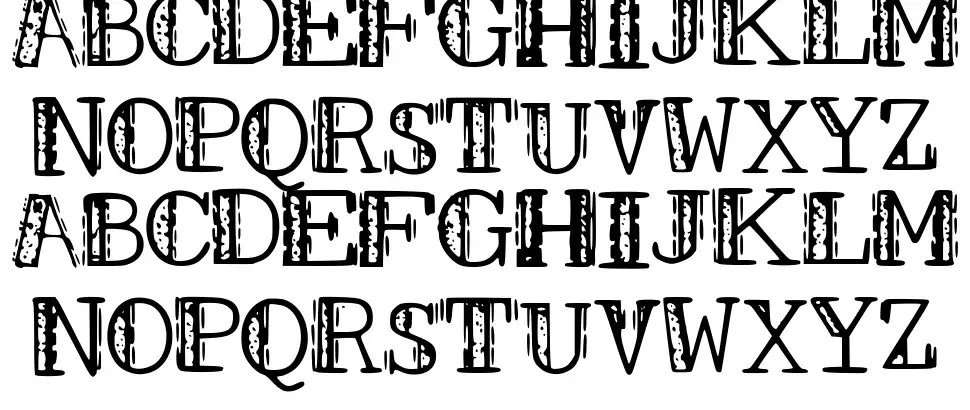 Smudges WZfont specimens
