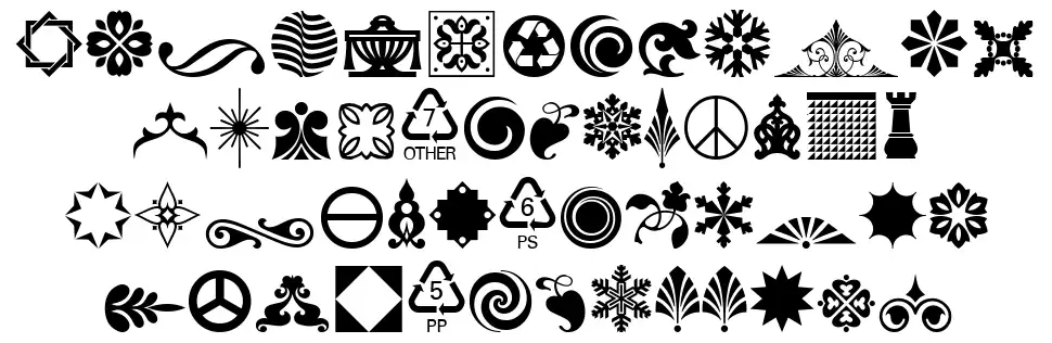 Soft Ornaments Nineteenfont specimens