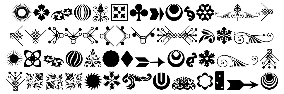 Soft Ornaments Sixteenfont specimens