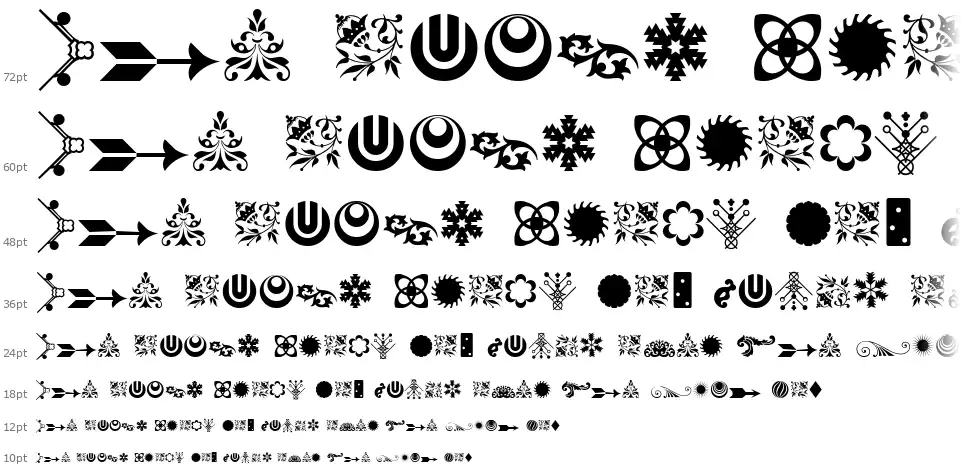 Soft Ornaments Sixteenfont waterfall