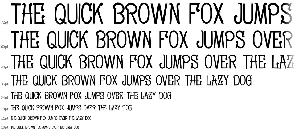 Solotype's Cocktailfont waterfall