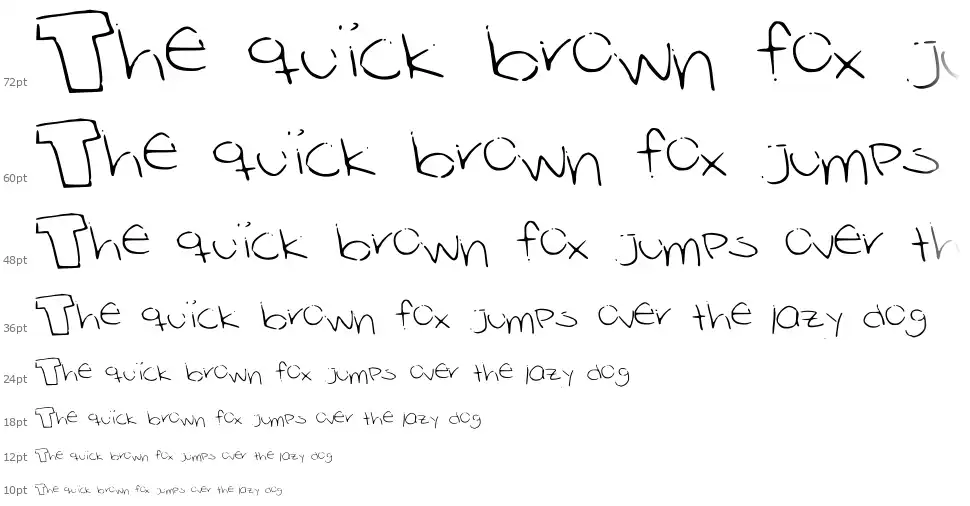Sols Handfont waterfall