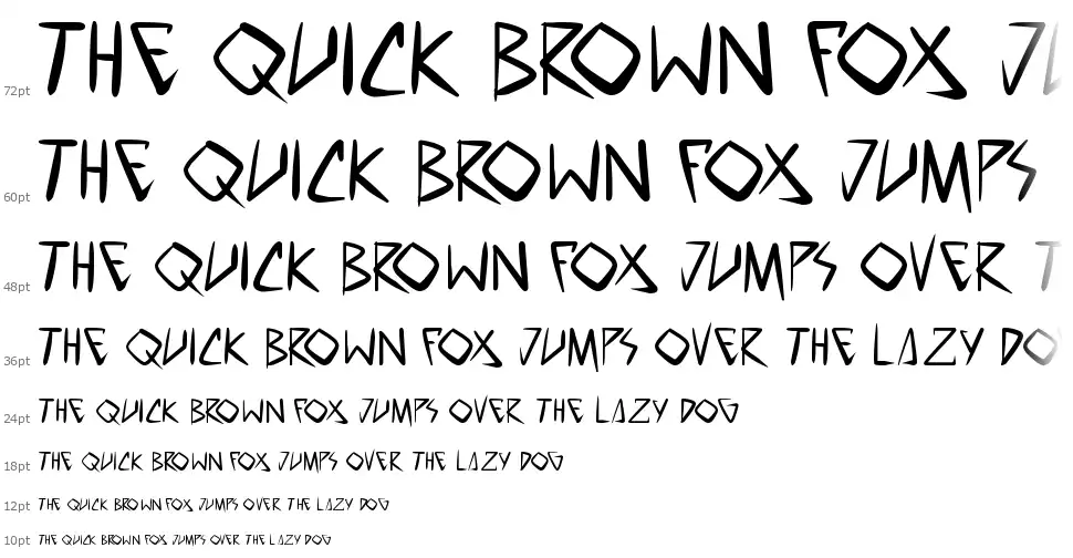 Space Punkfont waterfall